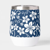 BLUE HAWAII PATTER IN NAVY BLUE (Rückseite)