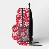 BLUE HAWAII PATTER IN ROT BEDRUCKTER RUCKSACK (Rechts)