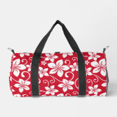 BLUE HAWAII PATTER IN ROT DUFFLE BAG (Vorderseite)