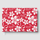 BLUE HAWAII PATTER IN ROT GÄSTEBUCH (Vorderseite)