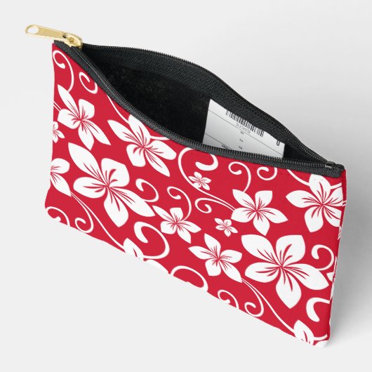 BLUE HAWAII PATTER IN ROT ZUBEHÖRTASCHE (Offen)