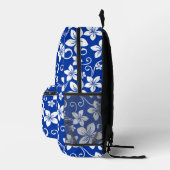 BLUE HAWAII PATTER IN ROYAL BLUE BEDRUCKTER RUCKSACK (Rechts)