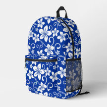 BLUE HAWAII PATTER IN ROYAL BLUE