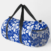 BLUE HAWAII PATTER IN ROYAL BLUE DUFFLE BAG (Rechte Ecke)