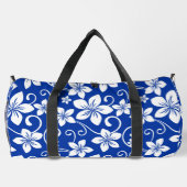 BLUE HAWAII PATTER IN ROYAL BLUE DUFFLE BAG (Rückseite)