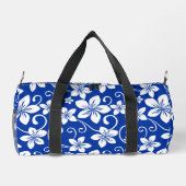 BLUE HAWAII PATTER IN ROYAL BLUE DUFFLE BAG (Rückseite)