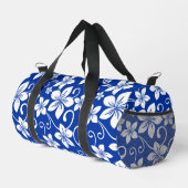 BLUE HAWAII PATTER IN ROYAL BLUE DUFFLE BAG (Rechte Ecke)
