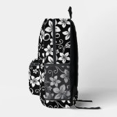 BLUE HAWAII PATTER IN SCHWARZ BEDRUCKTER RUCKSACK (Rechts)