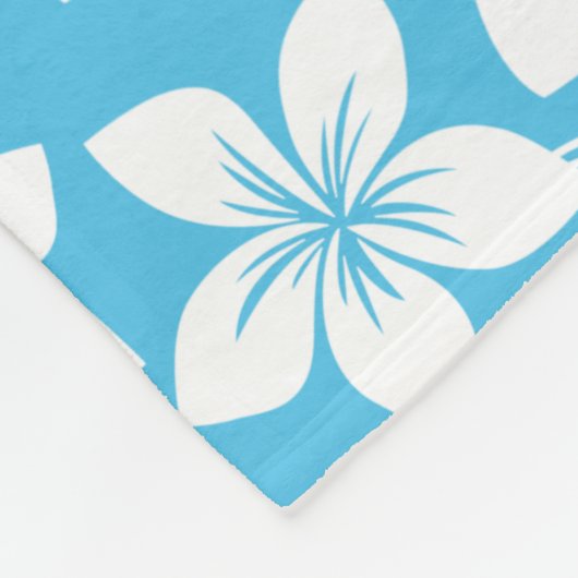 BLUE HAWAII PATTERN (BLUE) FLEECEDECKE (Ecke)
