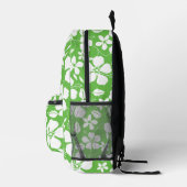 BLUE HAWAII PATTERN IN LIME BEDRUCKTER RUCKSACK (Rechts)