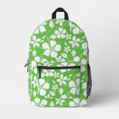 BLUE HAWAII PATTERN IN LIME BEDRUCKTER RUCKSACK (Vorderseite)
