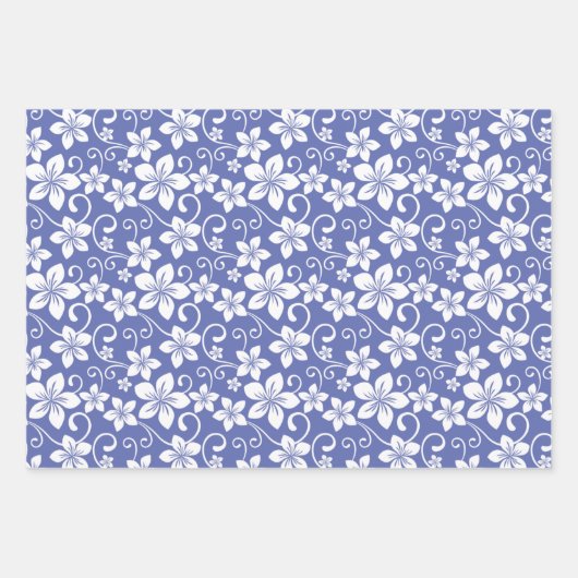 BLUE HAWAII (PERIWINKLE) GESCHENKPAPIER SET (Vorderseite)