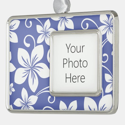 BLUE HAWAII (PERIWINKLE) Rahmen-Ornament SILBER (Links)