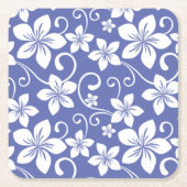 BLUE HAWAII (PERIWINKLE) RECHTECKIGER PAPPUNTERSETZER (Vorderseite)