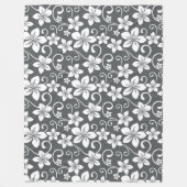 BLUE HAWAII (PEWTER) FLEECEDECKE (Vorderseite)