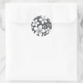 BLUE HAWAII (PEWTER) KLASSIC ROUND STICKER (Tasche)