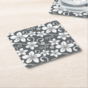 BLUE HAWAII (PEWTER) RECHTECKIGER PAPPUNTERSETZER