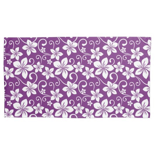 BLUE HAWAII (PLUM) Pillowcase Kissenbezug (Vorderseite-Links)