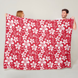 BLUE HAWAII (RED) FLEECEDECKE