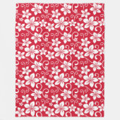 BLUE HAWAII (RED) FLEECEDECKE (Vorderseite)