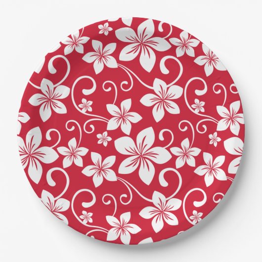BLUE HAWAII (RED) PAPPTELLER (Vorderseite)