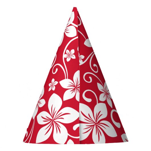 BLUE HAWAII (RED) PARTYHÜTCHEN (Rückseite)