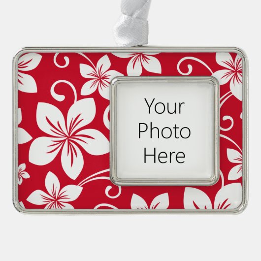 BLUE HAWAII (RED) Rahmen-Ornament SILBER (Vorderseite)