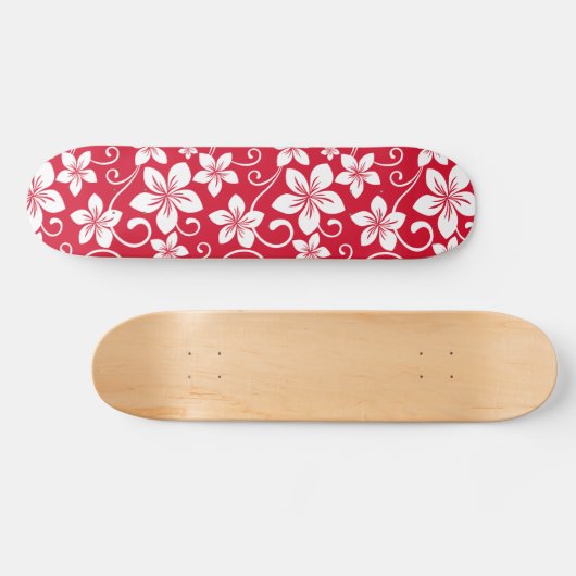 BLUE HAWAII (RED) SKATEBOARD (Horizontal)
