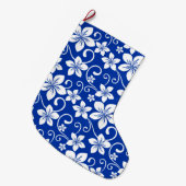 BLUE HAWAII (ROYAL BLUE) GROßER WEIHNACHTSSTRUMPF (Vorderansicht (hängend))