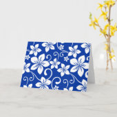 BLUE HAWAII (ROYAL BLUE) KARTE (Gelbe Blume)