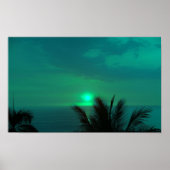 Blue Hawaii Sunset Poster (Vorne)