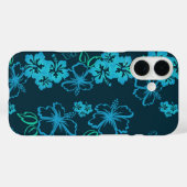 Blue Hawaiian Hibiskus Phone Case (Rückseite (Horizontal))