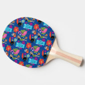 Blue Hawaiian Ping Pong Paddle Tischtennis Schläger (Seitenansicht)