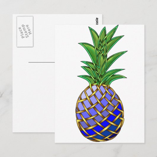 Blue Hawaiin Postkarte (Vorne/Hinten)