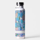 Blue Haza Floral Custom Water Flasche (Rechts)