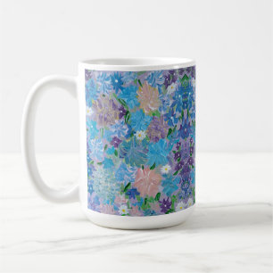 Blue Haze Floral Coffee Tasse
