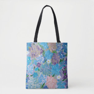 Blue Haze Floral Totbeutel Tasche