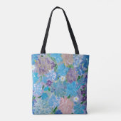 Blue Haze Floral Totbeutel Tasche (Rückseite)