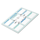 Blue Healthcare Student Concept Map Template Notizblock (angewinkelt)