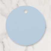 Blue Heart Baby Dusche Geschenkanhänger (Rückseite)