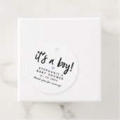 Blue Heart Baby Dusche Geschenkanhänger (Beispiel)