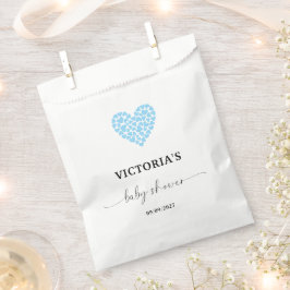Blue Heart Baby Dusche Party Geschenktütchen