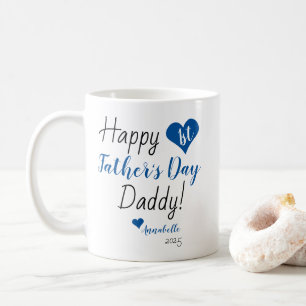 Blue Heart Baby Kind Tochter Kaffeetasse
