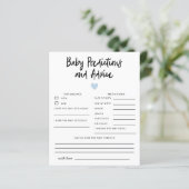 Blue Heart Baby Predictions & Advice (Stehend Vorderseite)