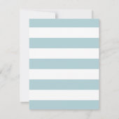 Blue Heart Baby Shooting Game Card Einladung (Rückseite)