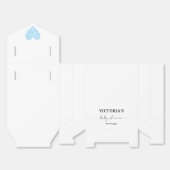 Blue Heart Baby Shower Party  Geschenkschachtel (Ungefaltet)