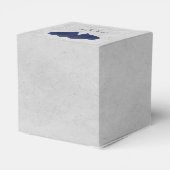 Blue Heart Balloons Gastgeschenk Hochzeit Box Geschenkschachtel (Rückseite)