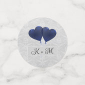 Blue Heart Balloons Wedding Confetti Konfetti (Klein Vorderseite)
