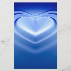 Blue Heart Briefpapier
