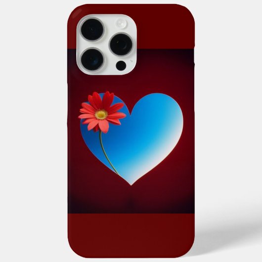Blue Heart Case-Mate iPhone Hülle (Rückseite)